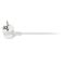 Подовжувач мережевий 2E Plus 5хТип F, 3х1мм кв, 10A, 3м, біло-сірий