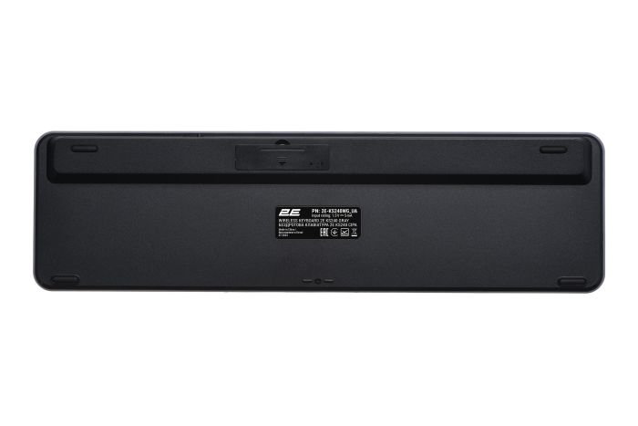 Клавиатура мембранная 2E KS240 110key, WL/BT, EN/UK, серо-чёрный