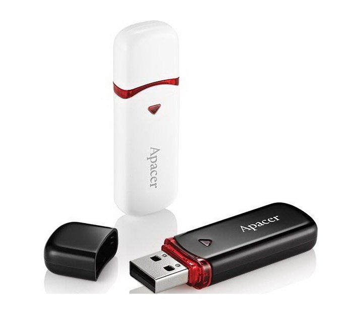 Накопичувач Apacer  64GB USB 2.0 Type-A AH333 Білий