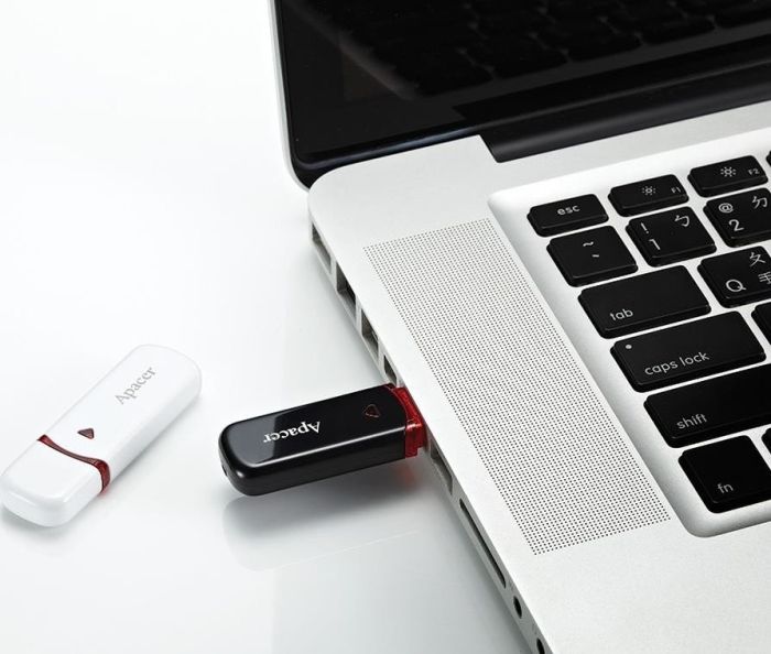 Накопичувач Apacer  64GB USB 2.0 Type-A AH333 Білий