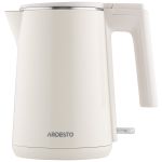 Електрочайник Ardesto 1л, Strix, подвійні стінки, бежевий