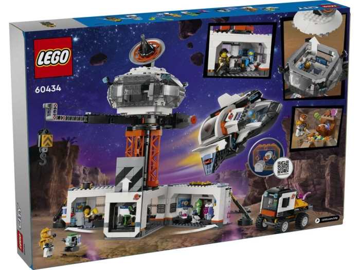 Конструктор LEGO City Космическая база и стартовая площадка для ракеты