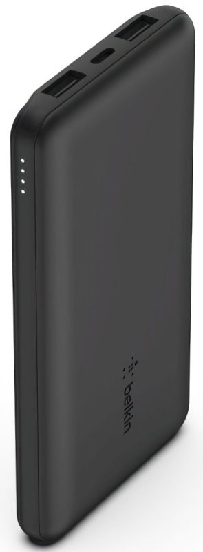 Портативное зарядное устройство Power Bank Belkin 10000мАч, 15Вт, 2хUSB-A/USB-C, черный