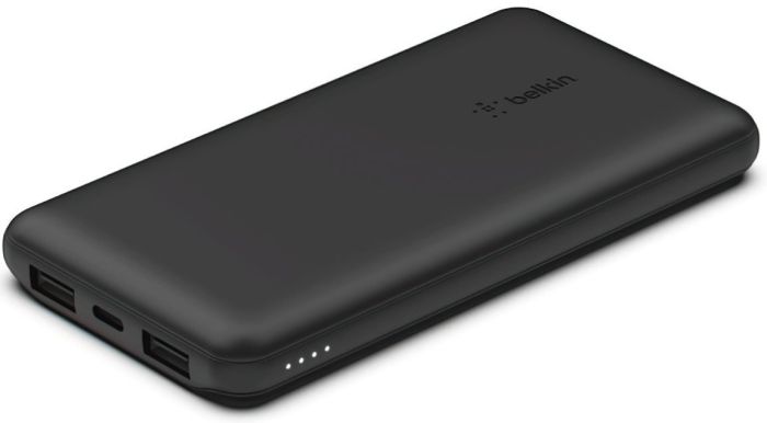 Портативное зарядное устройство Power Bank Belkin 10000мАч, 15Вт, 2хUSB-A/USB-C, черный