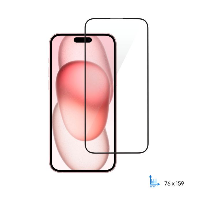 Защитное стекло 2E для iPhone 15 Plus, 2.5D FCFG, (1 Pack), черная рамка