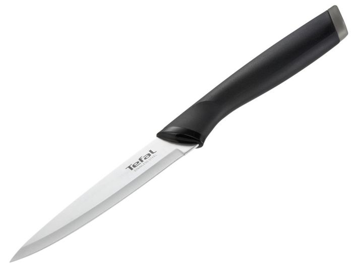 Набір ножів Tefal Comfort, з дерев’яною підставкою, 5шт. нержавіюча сталь, пластик, дерево, чорний