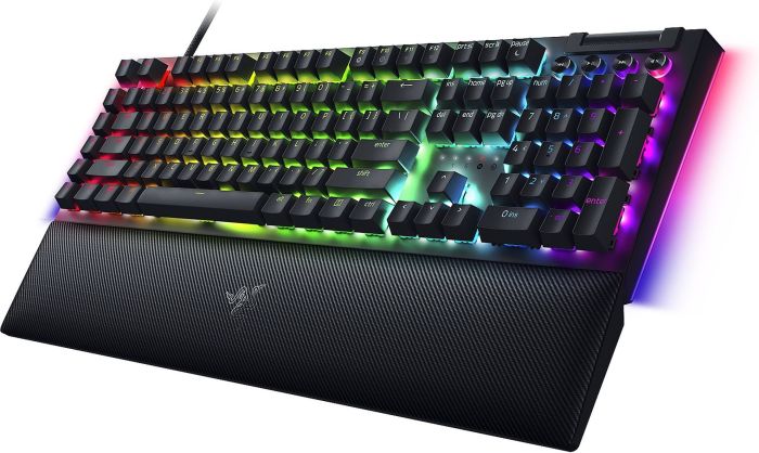 Клавиатура механическая Razer BlackWidow V4, 114key, Yellow Switch, USB-A, EN/RU, RGB, чёрный