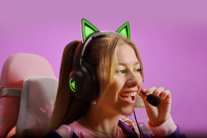 Гарнітура Razer Kraken Kitty V2, RGB, USB-A, чорний