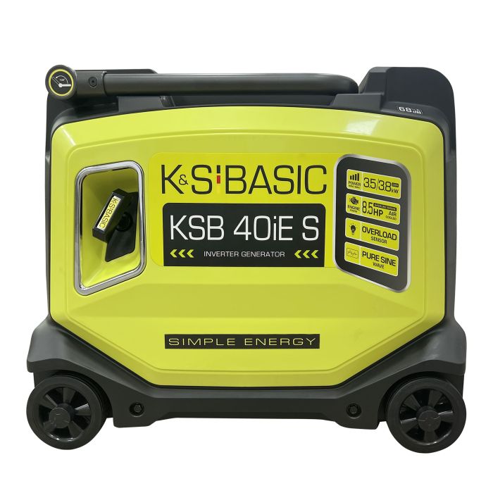 Генератор инверторный бензиновый Konner&Sohnen KSB 40iE S, 230В, 3.8кВт, электростартер, 43кг