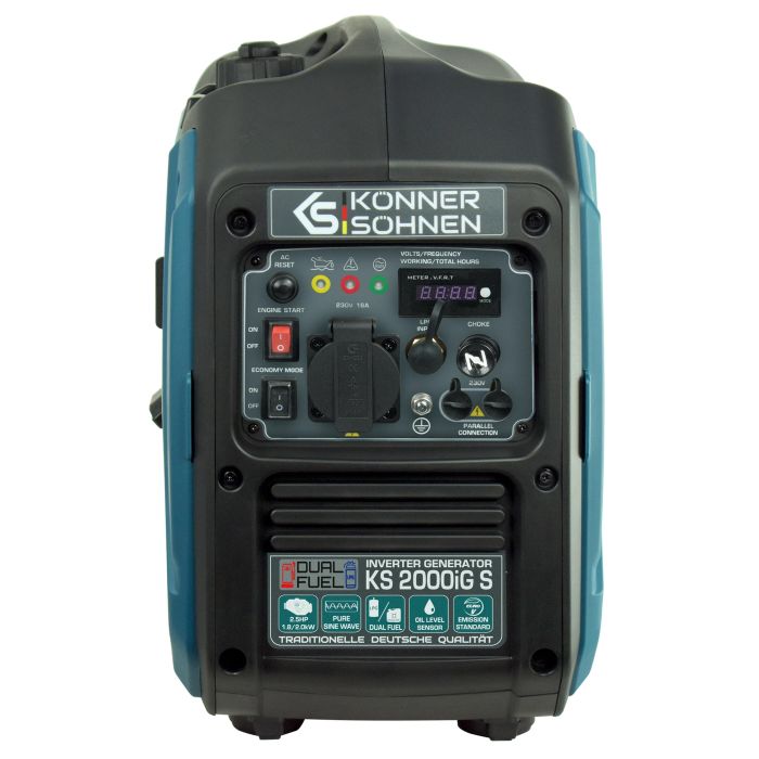 Генератор газобензиновий інверторний Konner&Sohnen KS 2000iG S, 230В, 2.0кВт, ручний стартер, 19кг