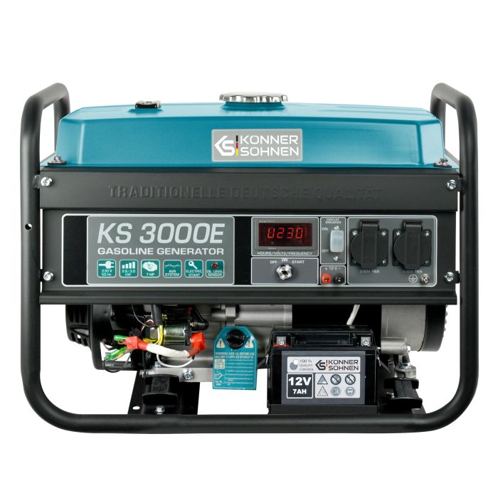 Генератор бензиновый Konner&Sohnen KS 3000E, 230В, 3.0кВт, электростартер, 46.1кг