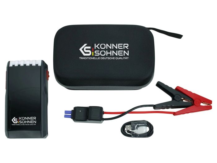 Пусковое устройство портативное Konner&Sohnen KS JS-1000, 12000мА·ч, 500А/1000А, 0.95кг