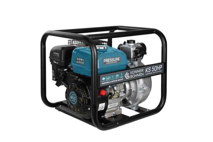 Мотопомпа бензинова Konner&Sohnen KS 50HP високонапірна, 30м3/г (500л/хв), 7.0к.с, 29кг