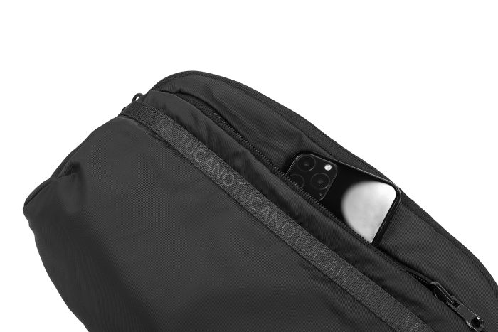 Сумка через плечо, раскладная, Tucano Let Me Out Crossbody, черная