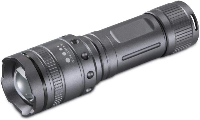 Фонарь ручной на батарейках Hama Ultra Pro LED Torch, AAAx4, 1000лм, 10Вт, LED, 4 функции освещения, чёрный