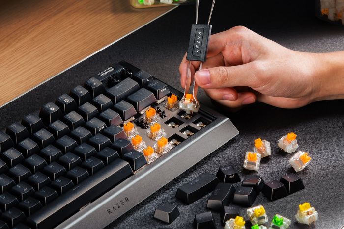 Клавиатура Razer BlackWidow V4 75% RGB 83key Mechanical Tactile Switch GEN-3, USB-A, EN, чёрный