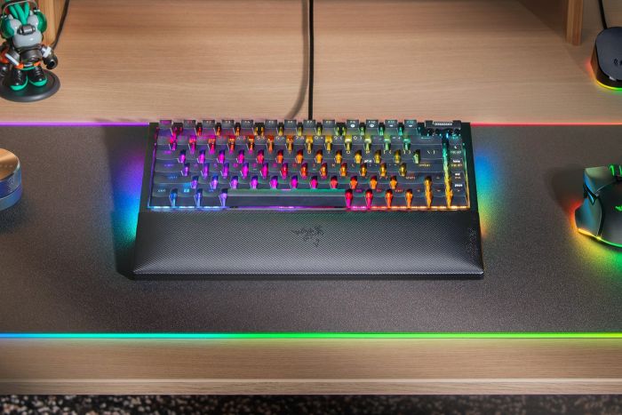 Клавиатура Razer BlackWidow V4 75% RGB 83key Mechanical Tactile Switch GEN-3, USB-A, EN, чёрный