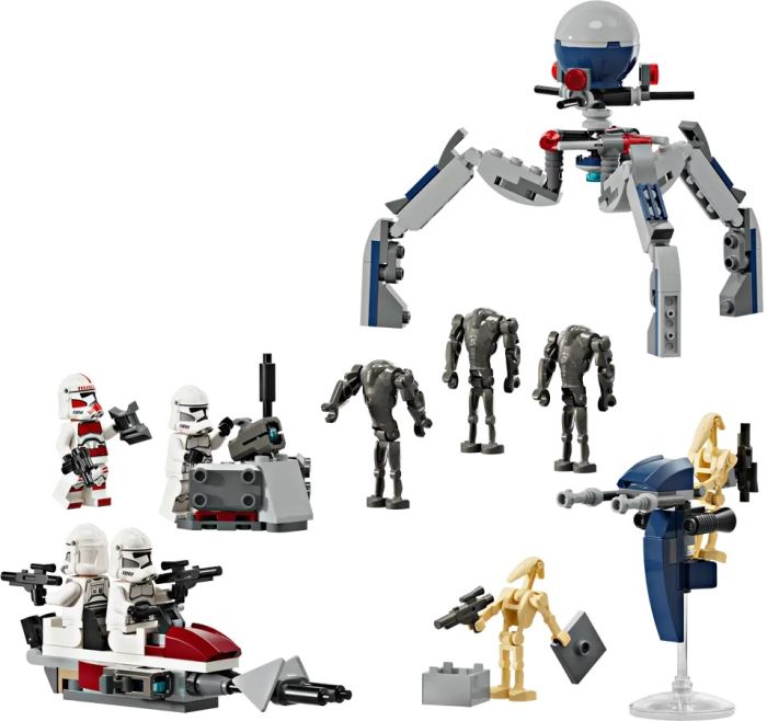 Конструктор LEGO Star Wars Клони-піхотинці й Бойовий дроїд. Бойовий набір