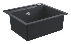 Мийка кухонна Grohe K700, граніт, прямокут., без крила, 560x510x200мм, чаша - 1, врізна, чорний граніт