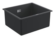 Мийка кухонна Grohe K700U, граніт, прямокут., без крила, 457x406x203мм, чаша - 1, врізна/під стільницю, чорний граніт