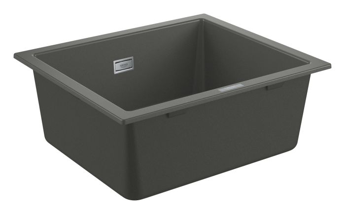 Мойка кухонная Grohe K700U, гранит, прямоуг., без крыла, 533x457x205мм, чаша - 1, врезная/под столешницу, серый гранит