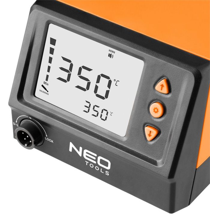 Паяльна станція Neo Tools SL1 60Вт 180-450 °С РК-дисплей ESD захист автоматичне відключення