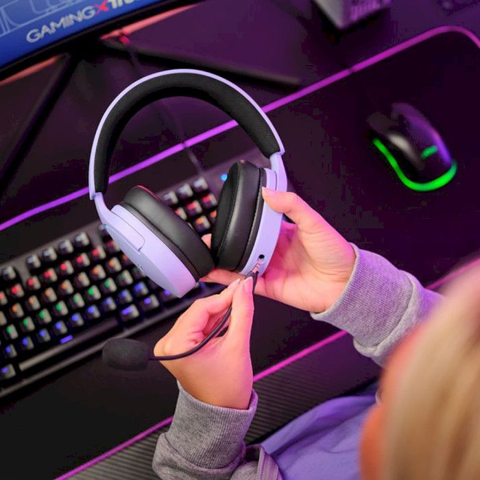 Гарнітура ігрова Trust GXT 490 FAYZO, 7.1, USB-A, 2м, фіолетовий