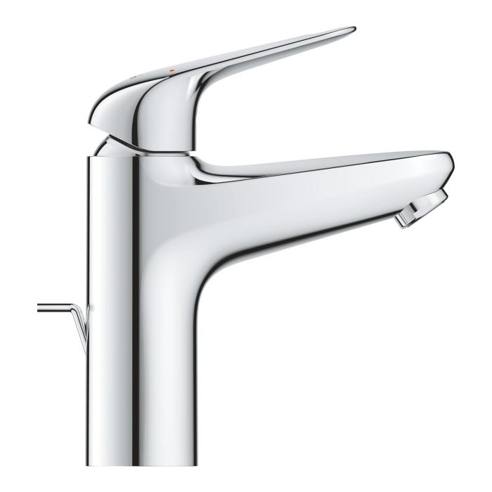 Смеситель для раковины Grohe QuickFix Swift M дл. излива - 116мм, неповоротный, 1 рычаг, хром