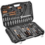 Набор инструмента Neo Tools, 233шт, 1/2", 1/4", 3/8", CrV, кейс