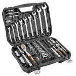 Набор инструмента Neo Tools, 82шт, 1/2", 1/4", CrV, eco кейс
