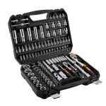 Набор инструмента Neo Tools, набор торцевых головок, 110шт, 1/2", 1/4", CrV, кейс