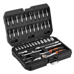 Набор инструмента Neo Tools, набор торцевых головок, 46шт, 1/4", CrV, кейс