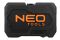 Набір інструментів Neo Tools, Набір торцевих головок, 73шт, 1/2", 1/4", CrV, кейс