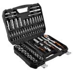 Набор инструмента Neo Tools, набор торцевых головок, 94шт, 1/2", 1/4", CrV, кейс