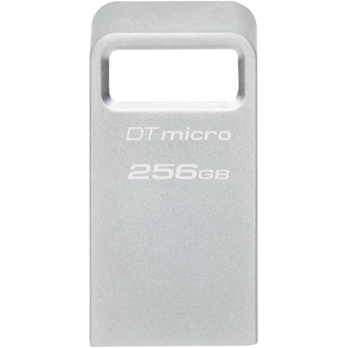 Накопичувач Kingston  256GB USB 3.2 Type-A Gen1 DT Micro R200MB/s Metal