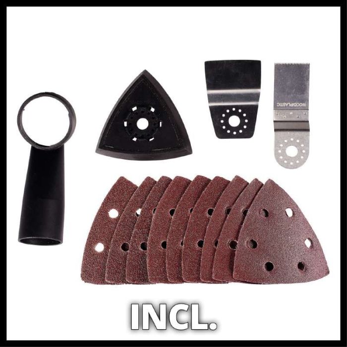 Многофункциональный инстрмуент Einhell TC-MG 250 CE, 250Вт, 11000-20000об/мин, набор насадок, 1.02кг