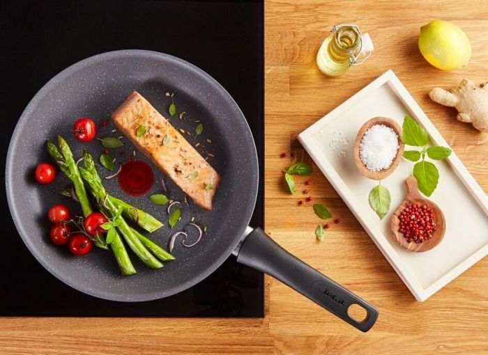 Сковорода Tefal Healthy Chef, 26см, алюміній, бакеліт, сірий