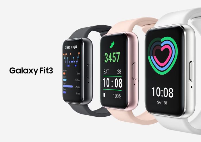 Фітнес-трекер Samsung Galaxy Fit 3 40мм (R390) 1.6', 256x402, AMOLED, BT 5.3, 16/256МБ, сріблястий