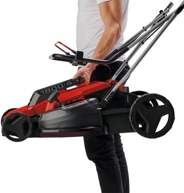 Газонокосилка сетевая Einhell GC-EM 1800/43 1800Вт 43см 50л 20-65мм 12.2кг