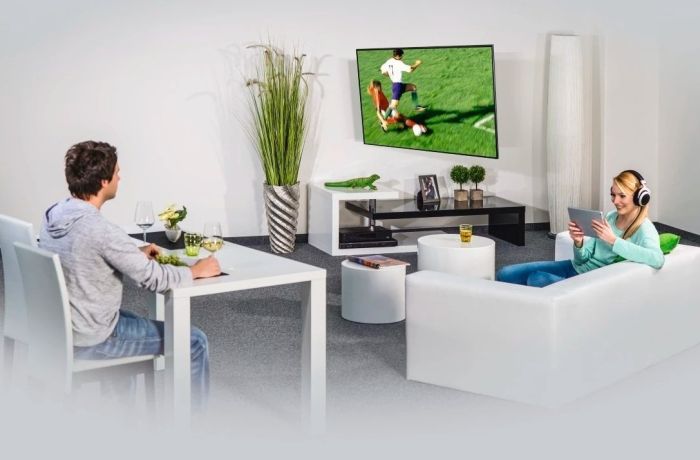 Крепление ТВ наклонно-поворотное Hama TV-WB, AR-1, 19-48", черный