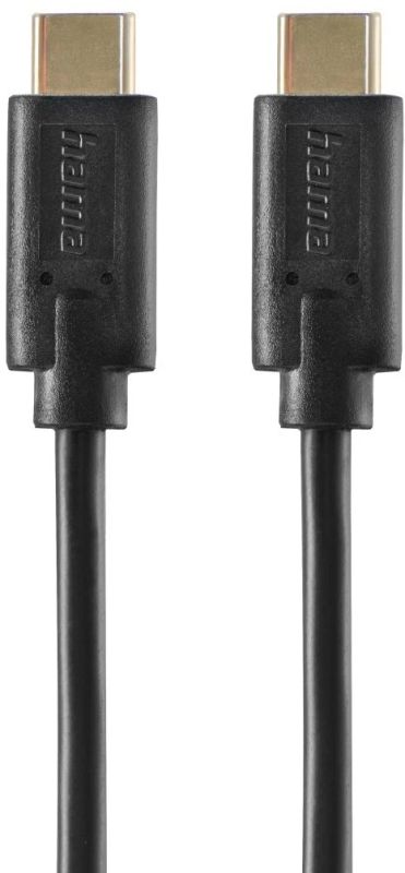 Кабель USB-С > USB-C зарядки/синхронизации Hama 1,5м, черный