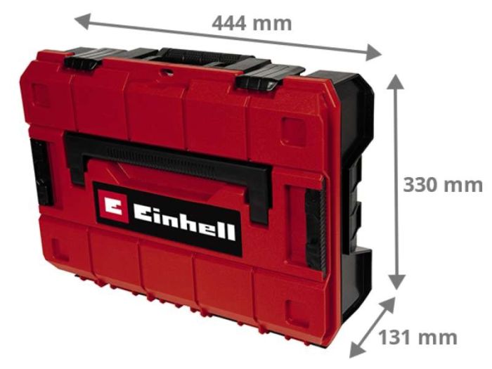 Кейс для инструмента Einhell E-Case S-F, 13.1х44.4х33см, поролоновый вкладыш Grid Foam Set, пластик