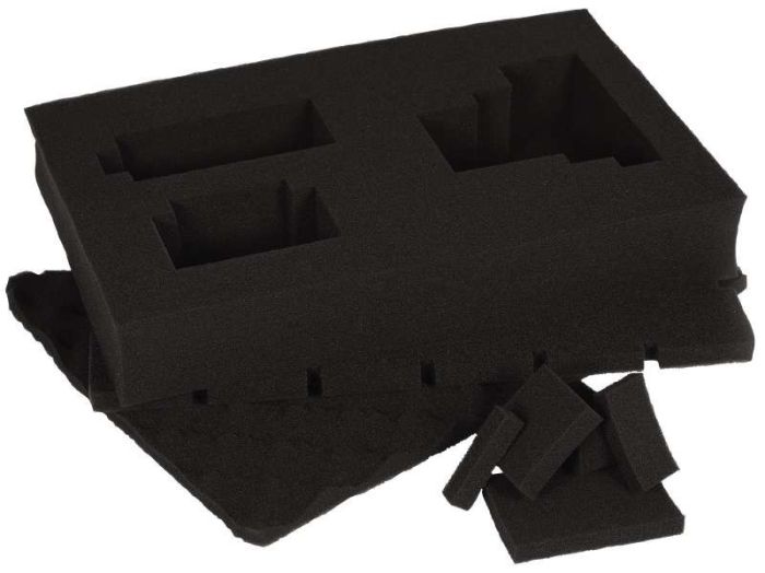 Кейс для инструмента Einhell E-Case S-F, 13.1х44.4х33см, поролоновый вкладыш Grid Foam Set, пластик