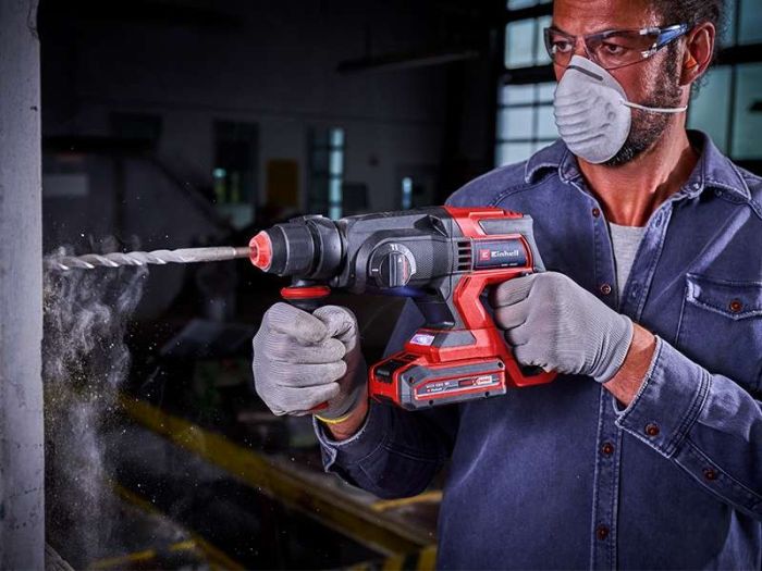 Перфоратор акумуляторний Einhell TE-HD 18/20LI - Solo SDS-plus PXC 18В 1.8Дж 2.7кг кейс без АКБ та ЗП