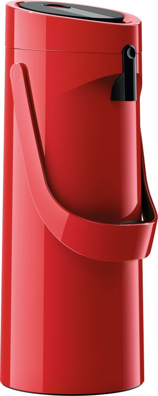 Термос Tefal Ponza Pump, 1.9л, пластик, стекло, красный