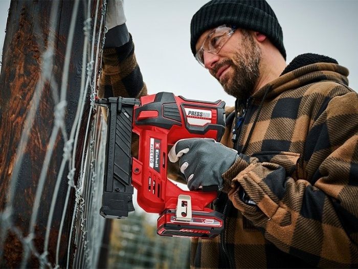 Степлер аккумуляторный Einhell FIXETTO 18/38 Solo, PXC, 18В, под скобы 10-38мм, 60п/мин, 2.8кг, (без АКБ и ЗУ)