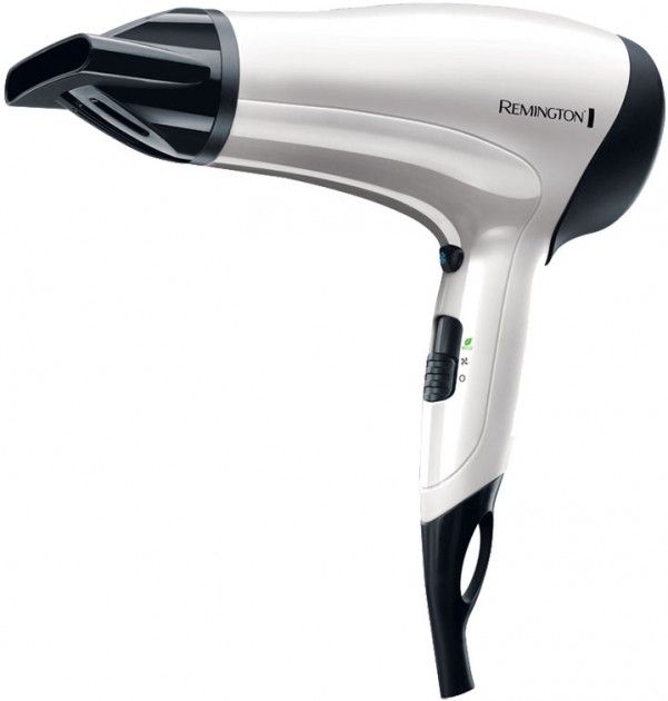 Фен Remington Power Volume 2000, 2000Вт, 3 режими, дифузор,турмалінова іоніз-я, хол. обдув, білий