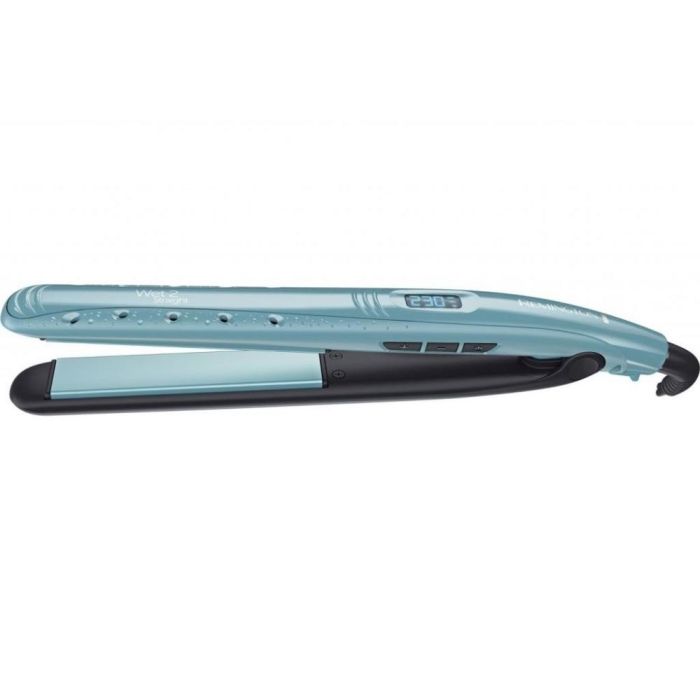 Випрямляч Remington Wet 2 Straight, 47Вт, темп.режимів-10, 140-230С, дисплей, кераміка, титан , бірюзовий