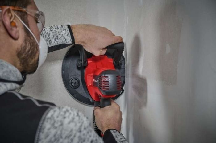 Шліфмашина для стін Einhell TC-DWS 225 1220Вт d225мм 1500-2300об/хв набір шліфпаперу 6шт 2.7кг