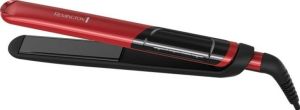 Випрямляч Remington Silk Straightener, 300Вт, 150-235С, дисплей, кейс, кераміка, чорно-червоний